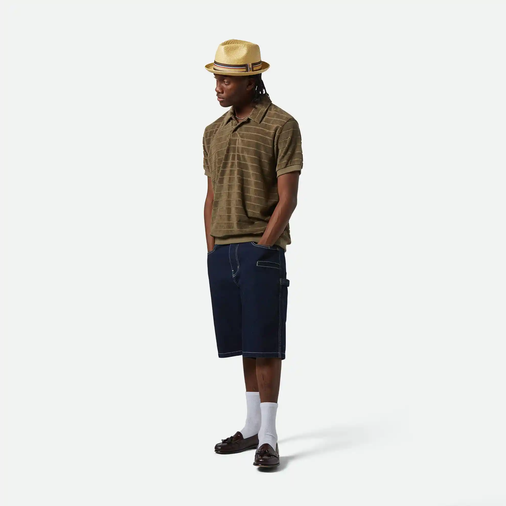 Brixton Weekend Terry Cloth Polo, ivy green - Image 4