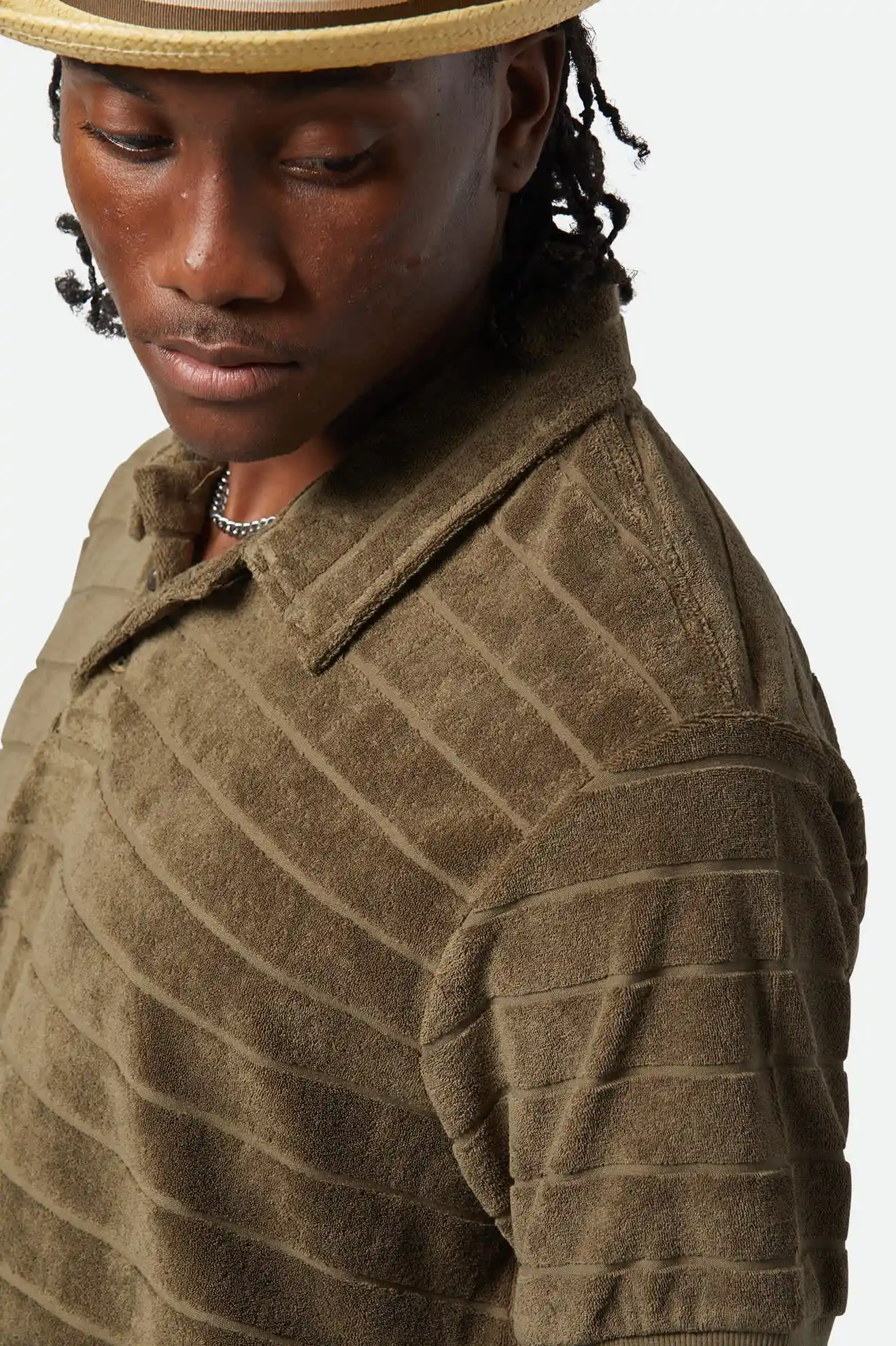 Brixton Weekend Terry Cloth Polo, ivy green - Image 5