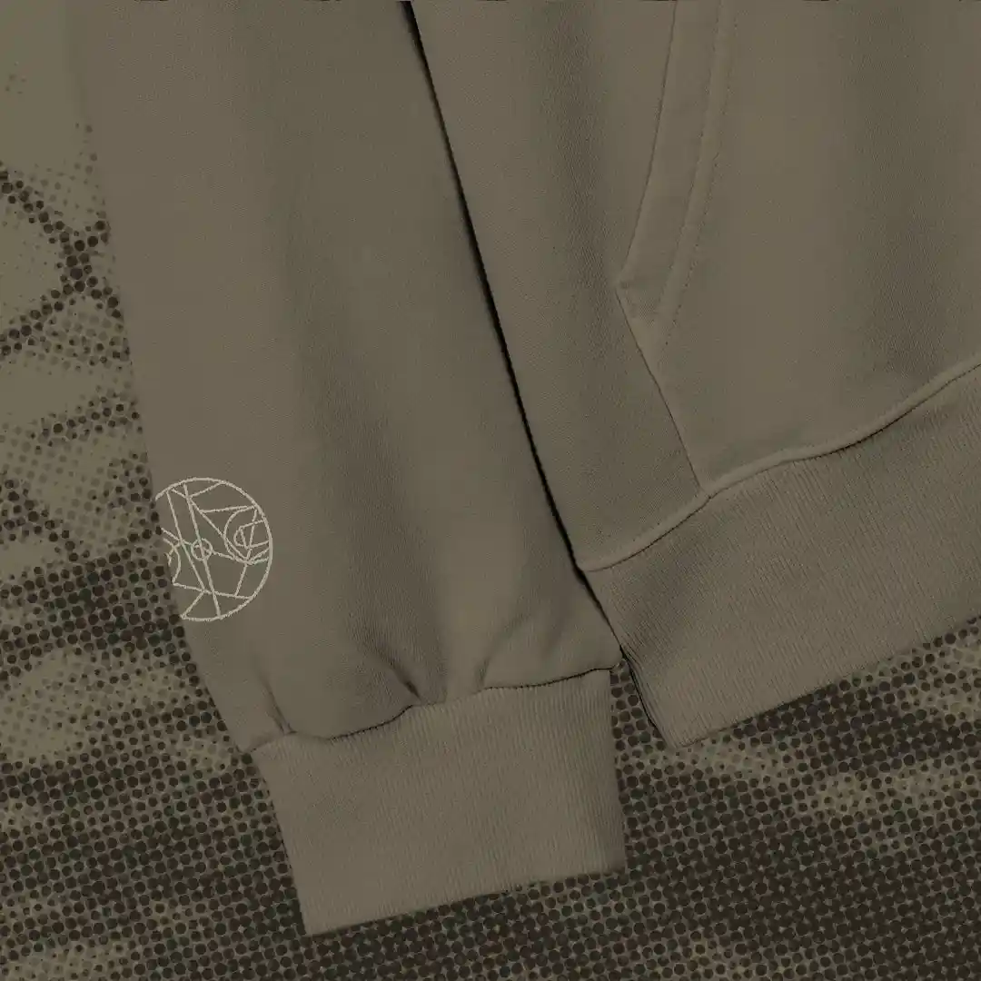 Buckets & Borders Wordmark Heavyweight Hoodie, olive - Image 2