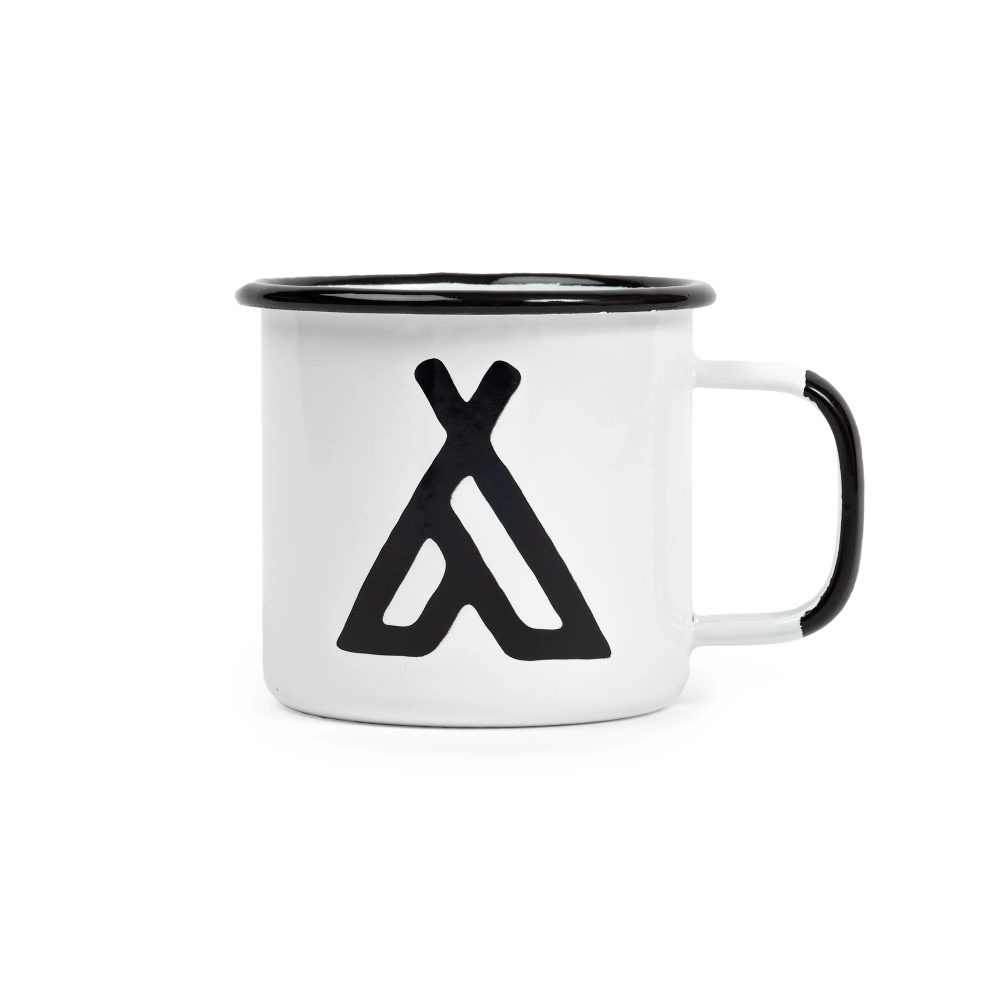 Camp Brand Goods Campers enamel mug - white