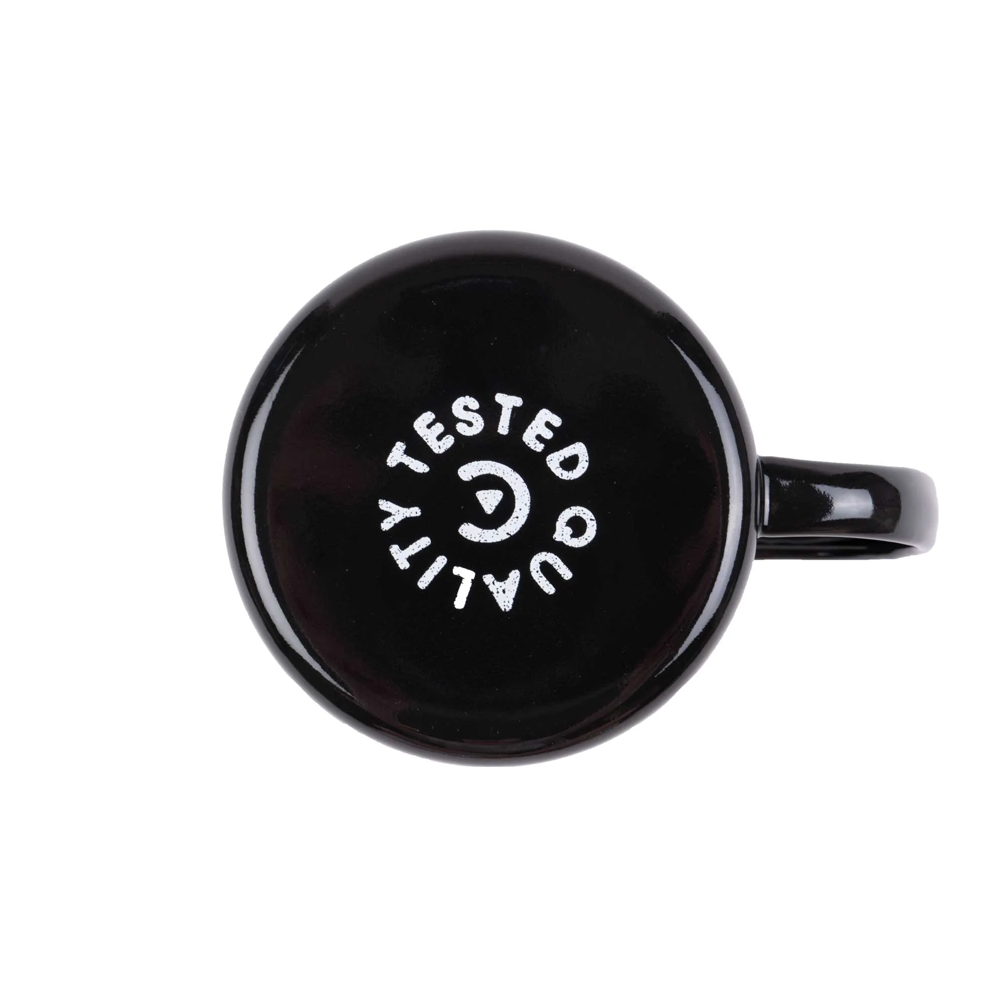 Camp Brand Goods Campers Logo Enamel Mug, Black - Image 3