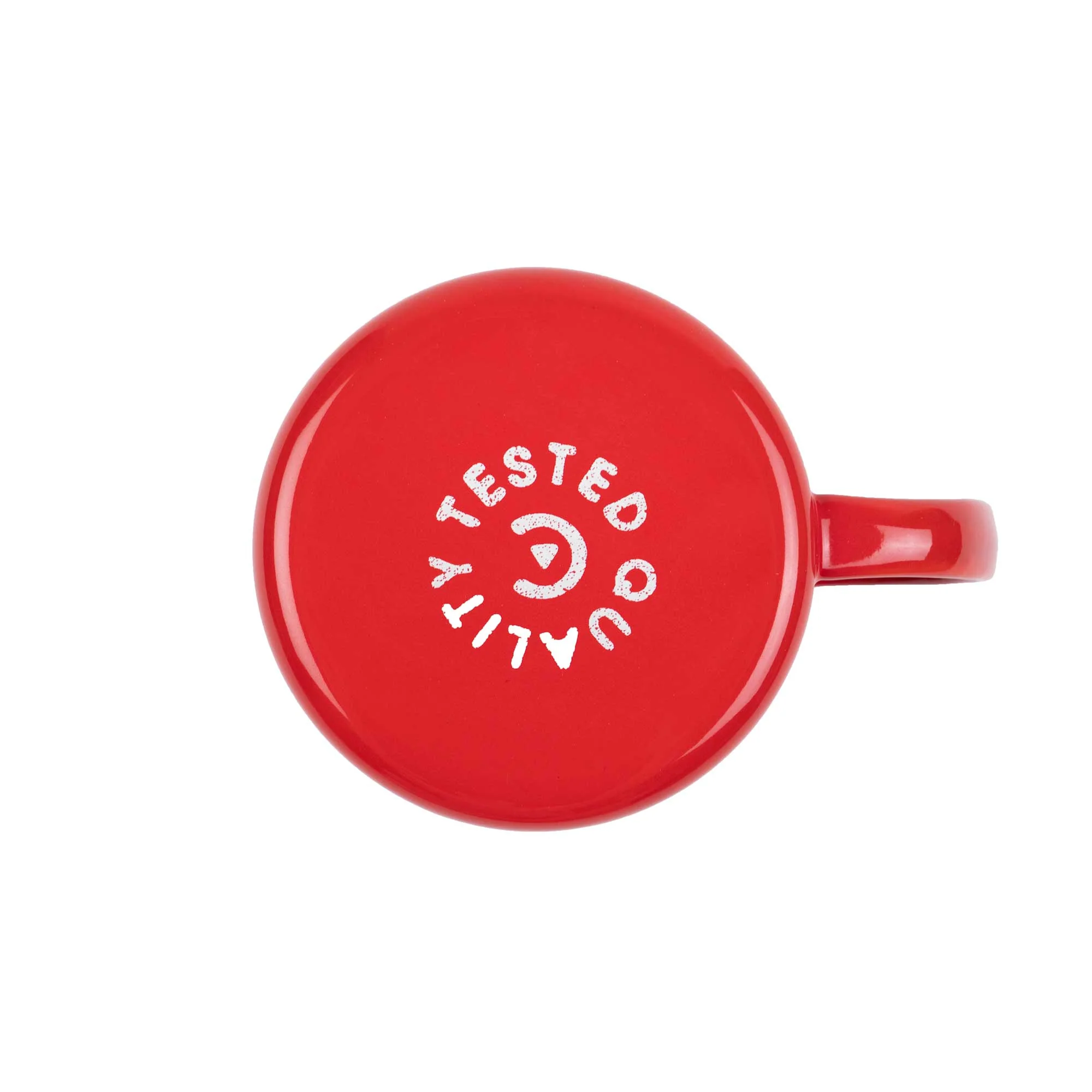 Camp Brand Goods Campers Logo Enamel Mug, Red - Image 3
