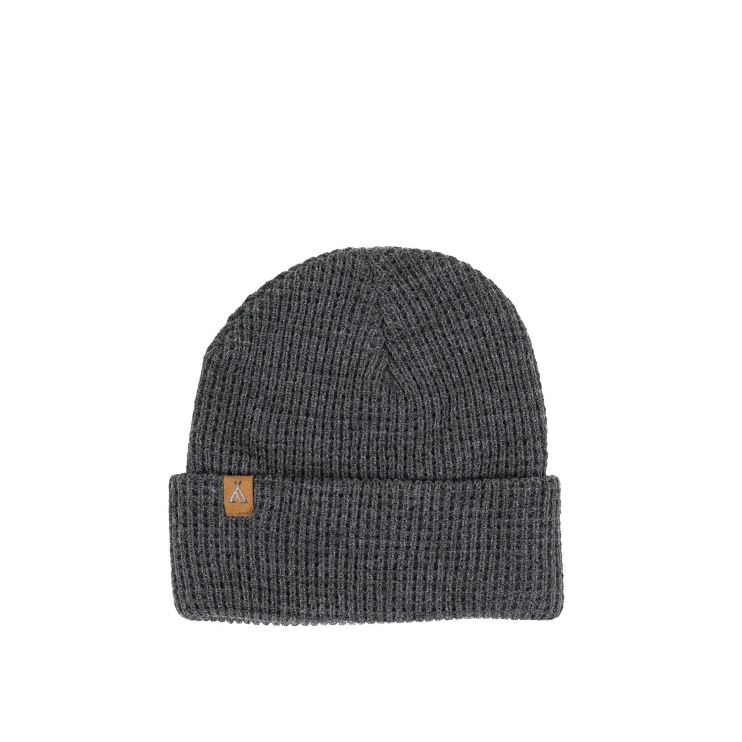 Camp Brand Goods Campers Logo Waffle Toque - Dark Grey