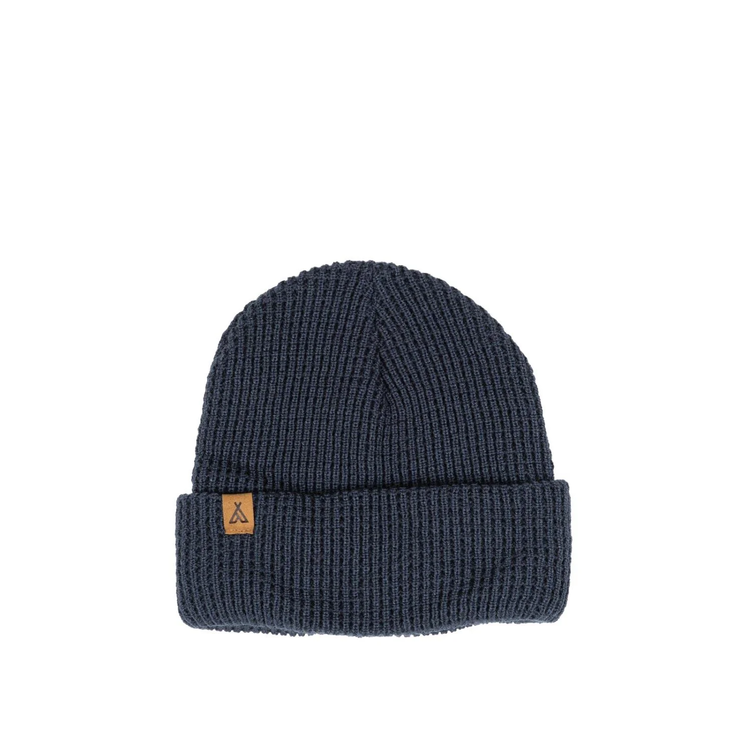Camp Brand Goods Campers Logo Waffle Toque - Deep Blue