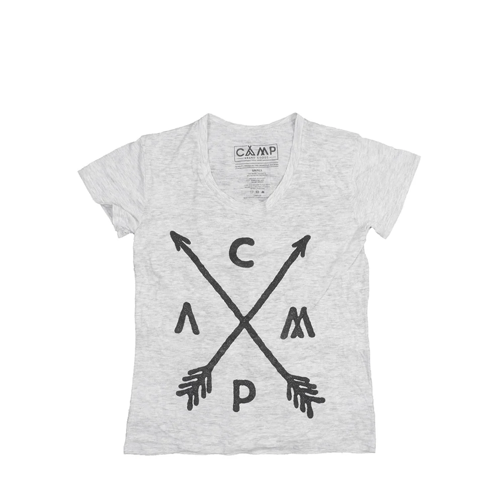 Camp Brand Goods Womens Arrow Crest Loose Tee