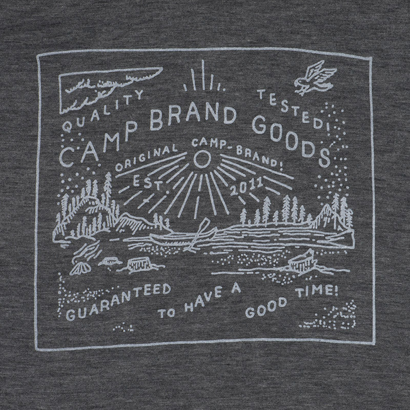 Camp Brand Goods Womens Camp Stamp Loose tee - Image 2