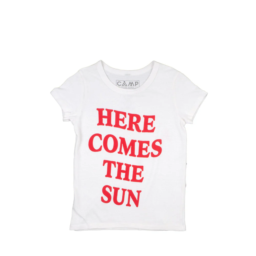 Camp Brand Goods Womens Here Comes the Sun Classic tee
