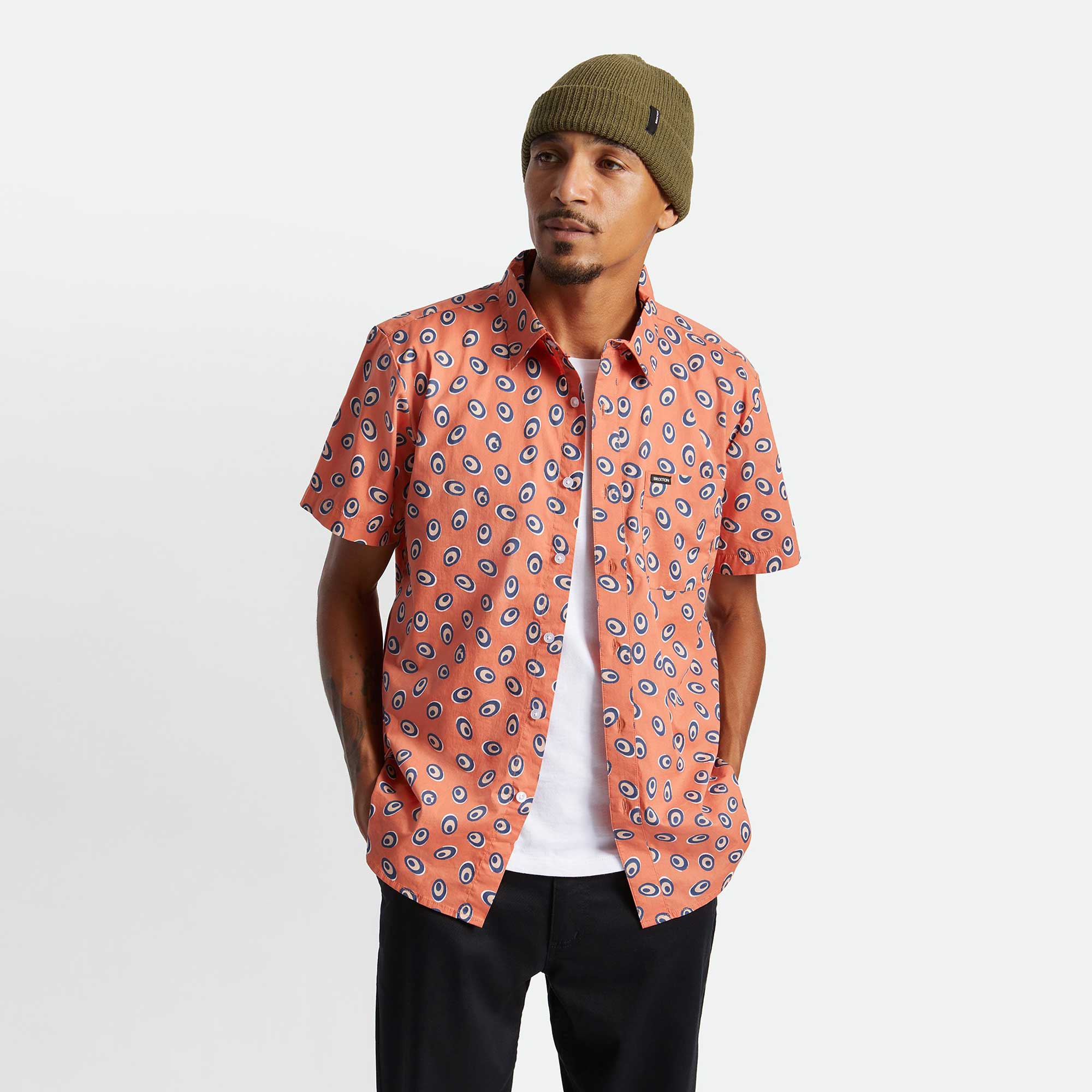 Brixton Charter Print S/S Woven Shirt - Image 2