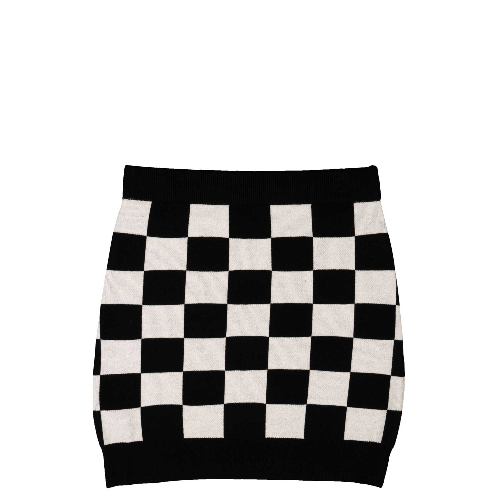 Womens Checkerboard Mini Skirt