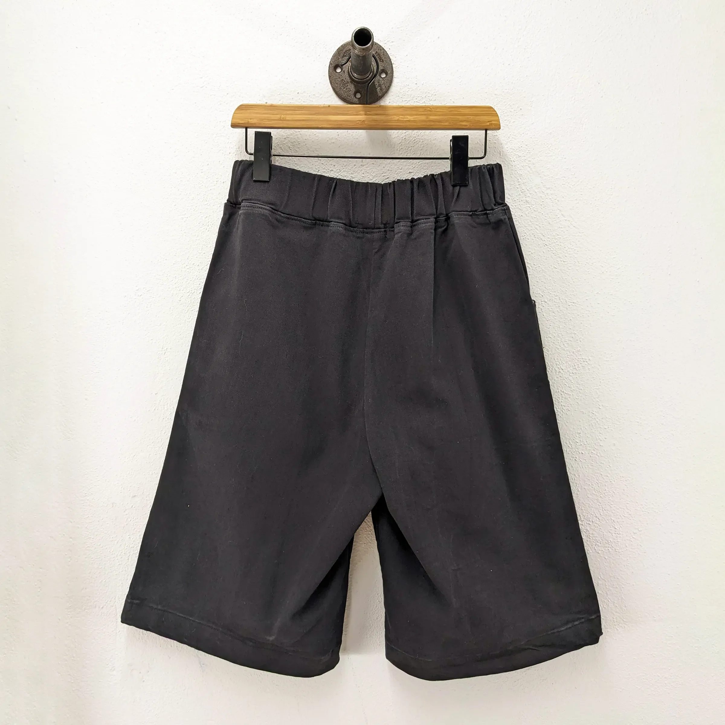 CUB Alia Long Shorts, black denim