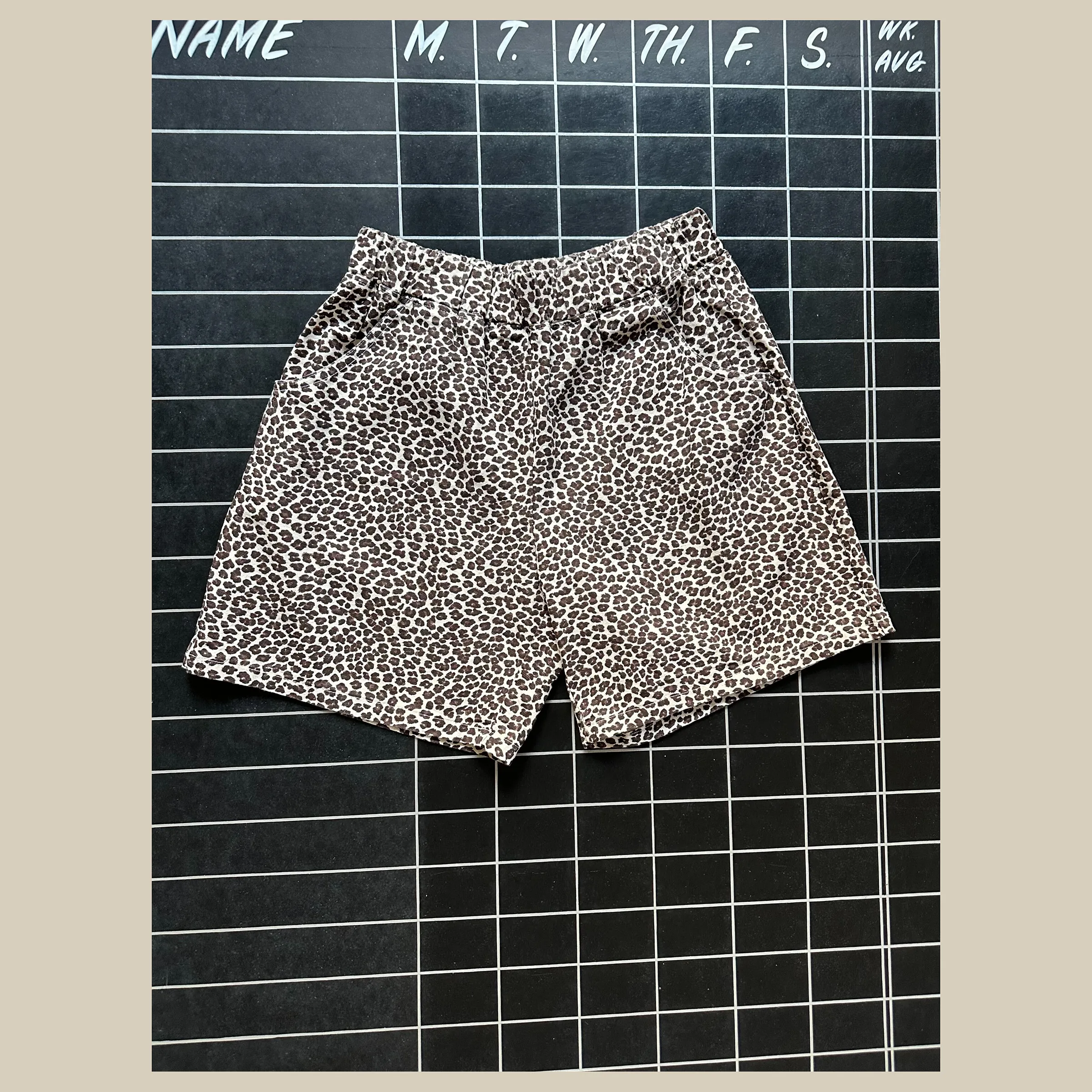 CUB Alia Shorts, ditsy leopard