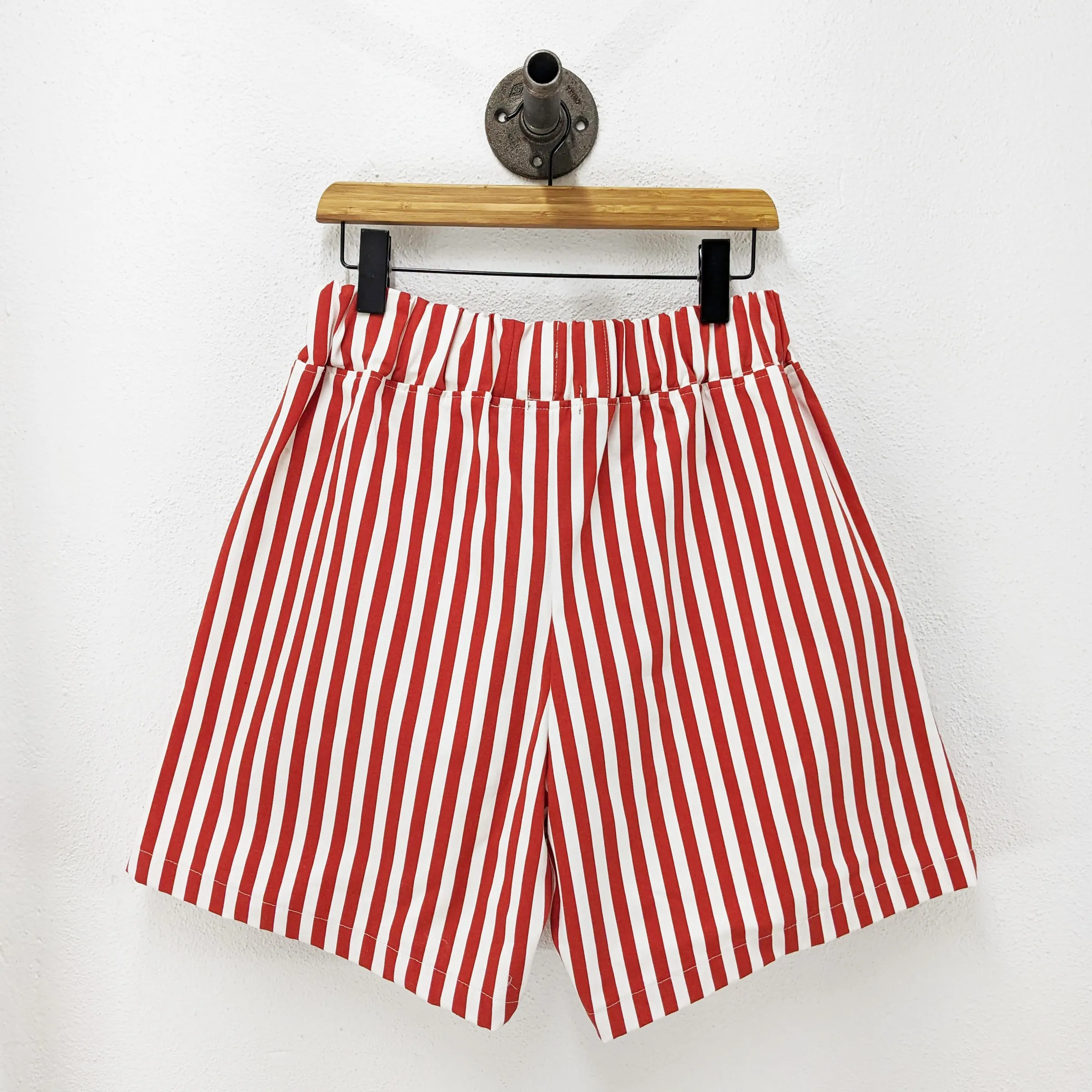 CUB Alia Shorts, wide red & white stripe - Image 3