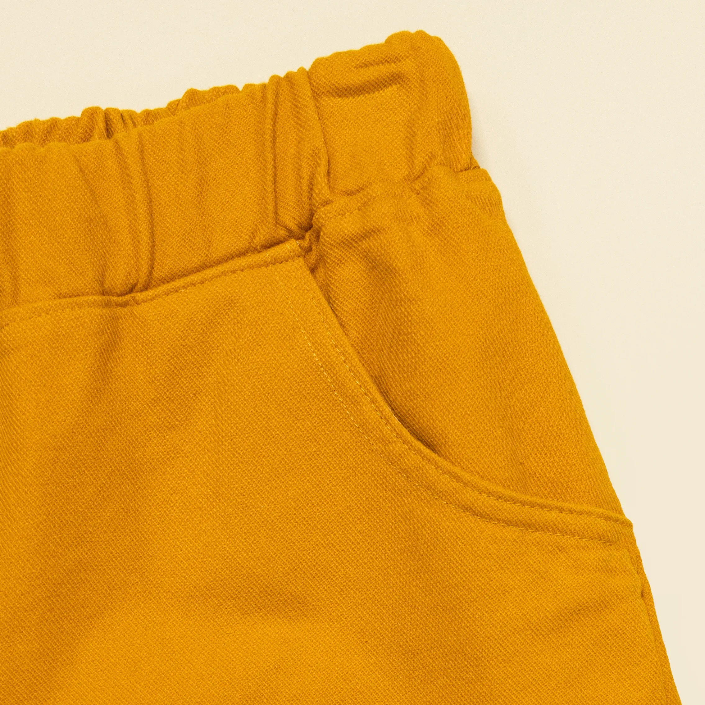 CUB Brett Barrel Pant, mustard bull denim - Image 2
