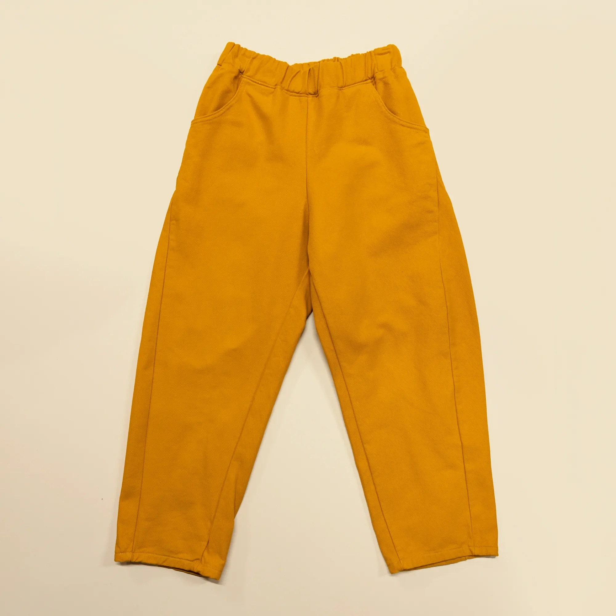 CUB Brett Barrel Pant, mustard bull denim - Image 3