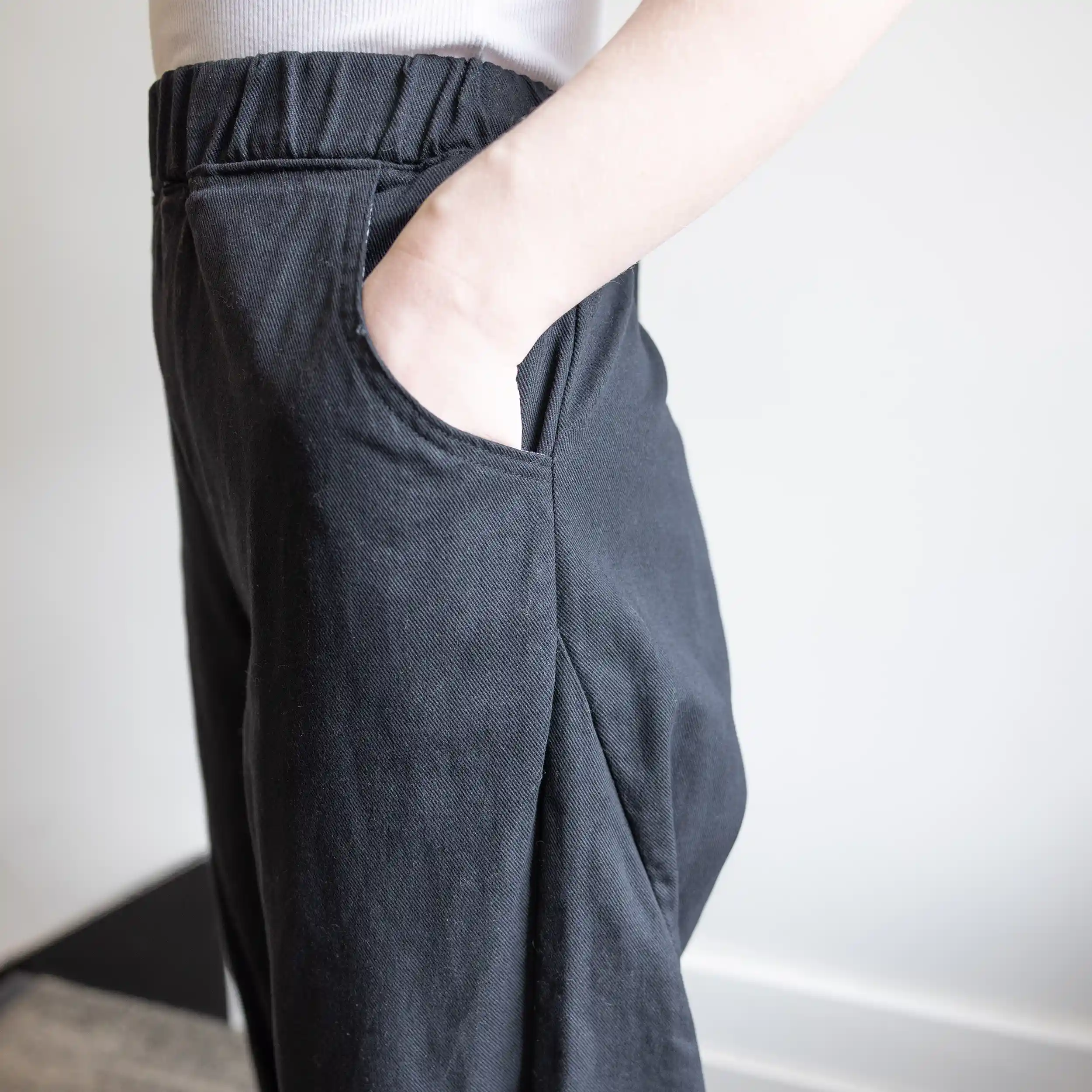 CUB Brett Pants, black bull denim - Image 2