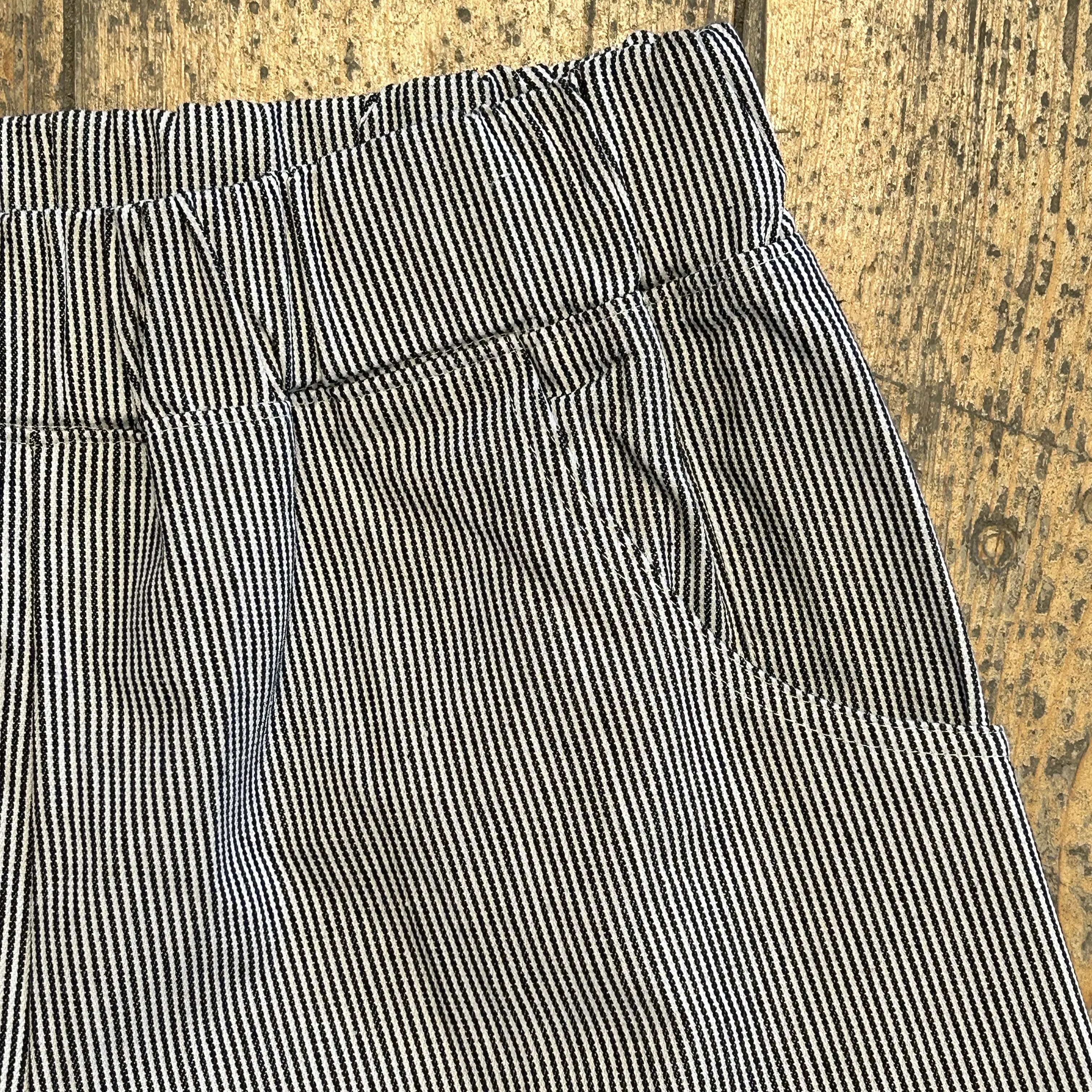 CUB Brett Pants, black engineer stripe denim - Image 2