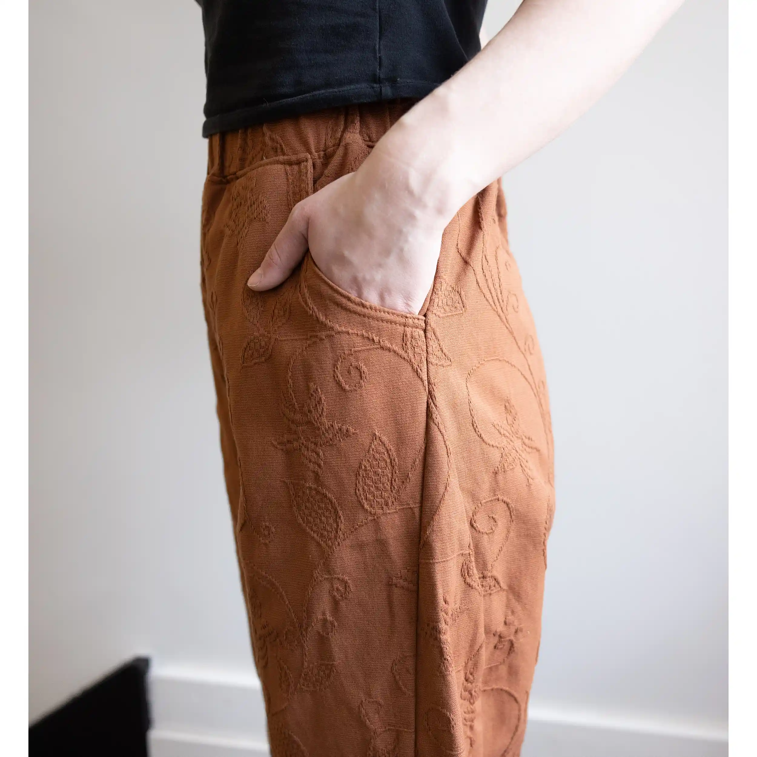 CUB Brett Pants, copper embroidered canvas - Image 2