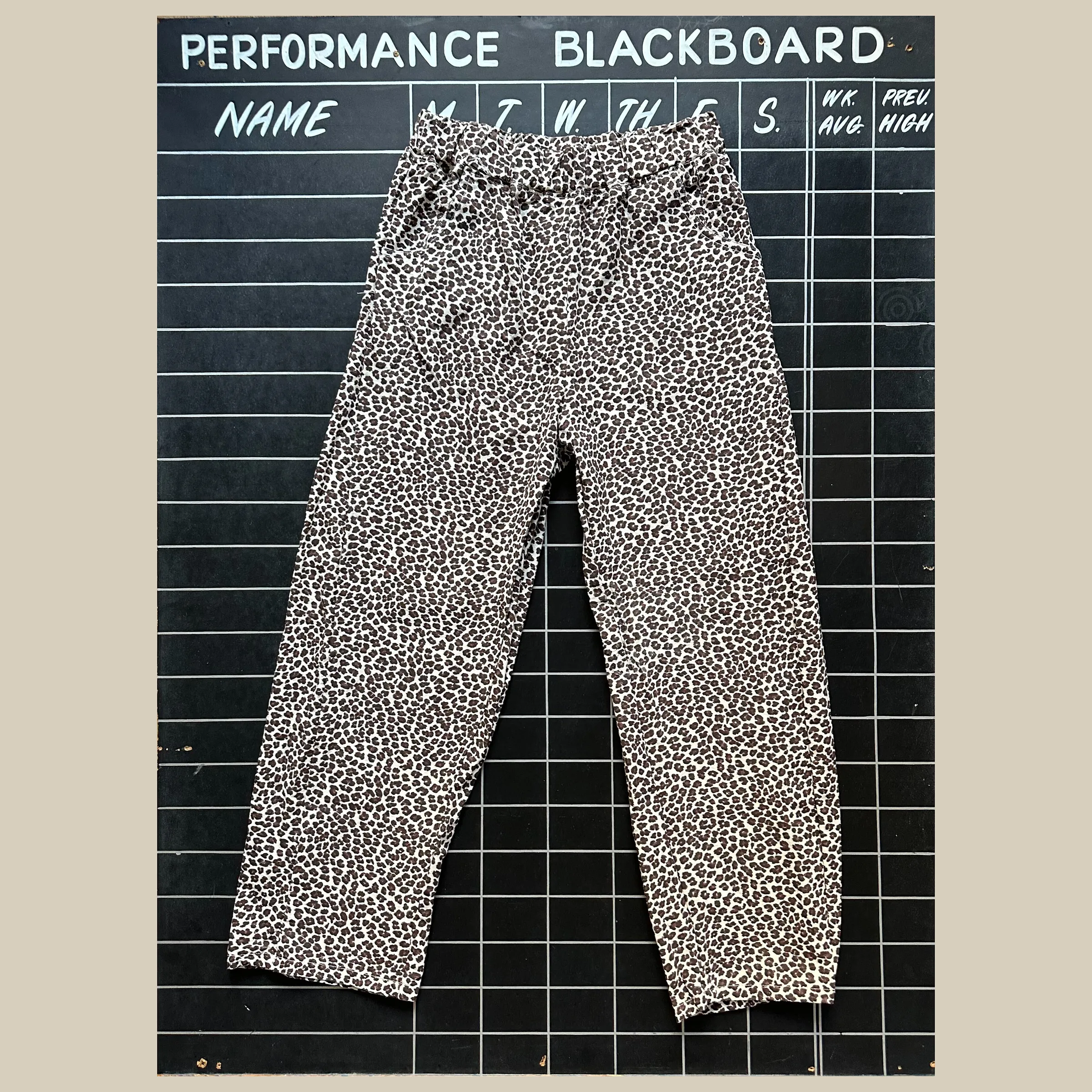 CUB Brett Pants, ditsy leopard