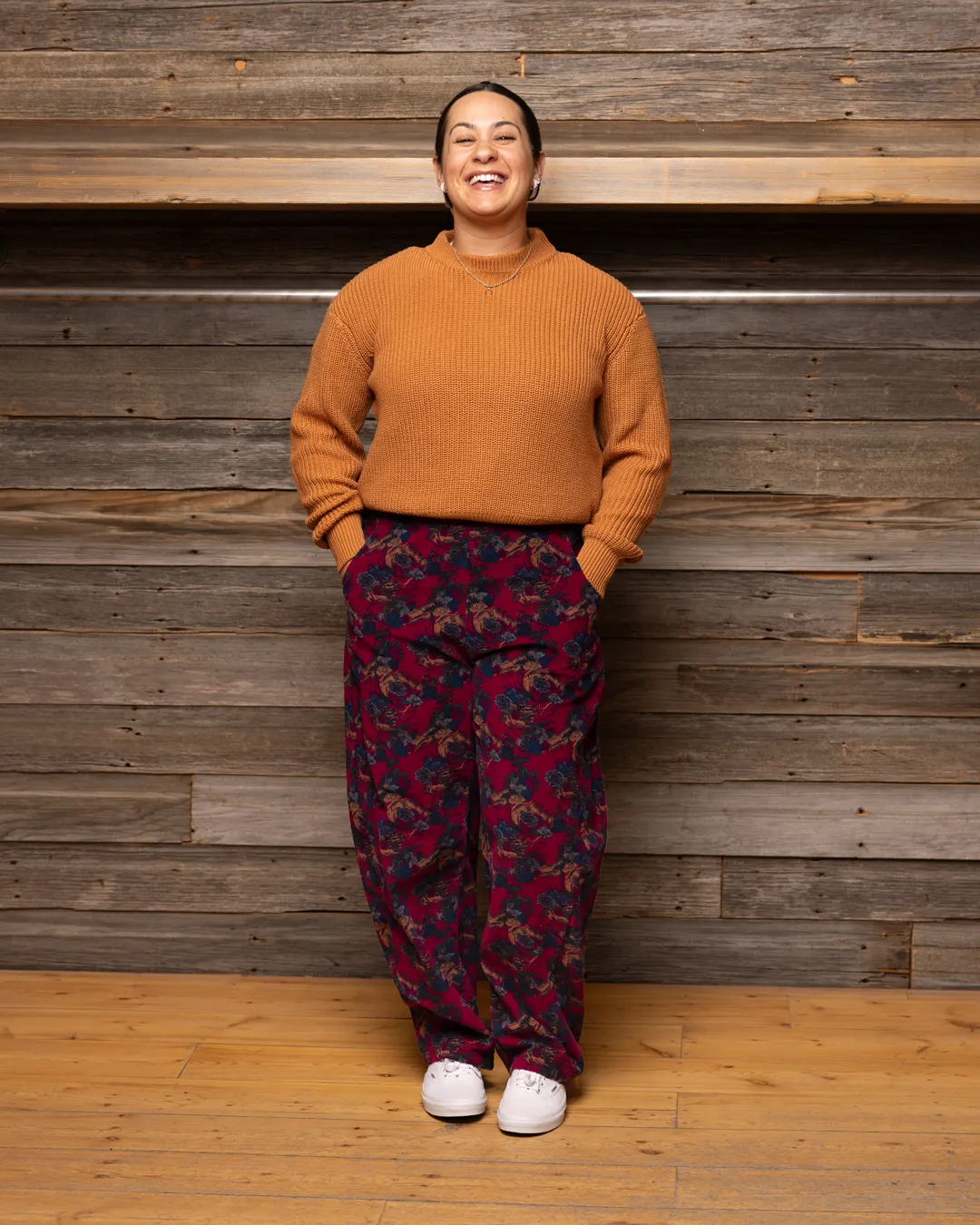 CUB Brett Pants, floral corduroy