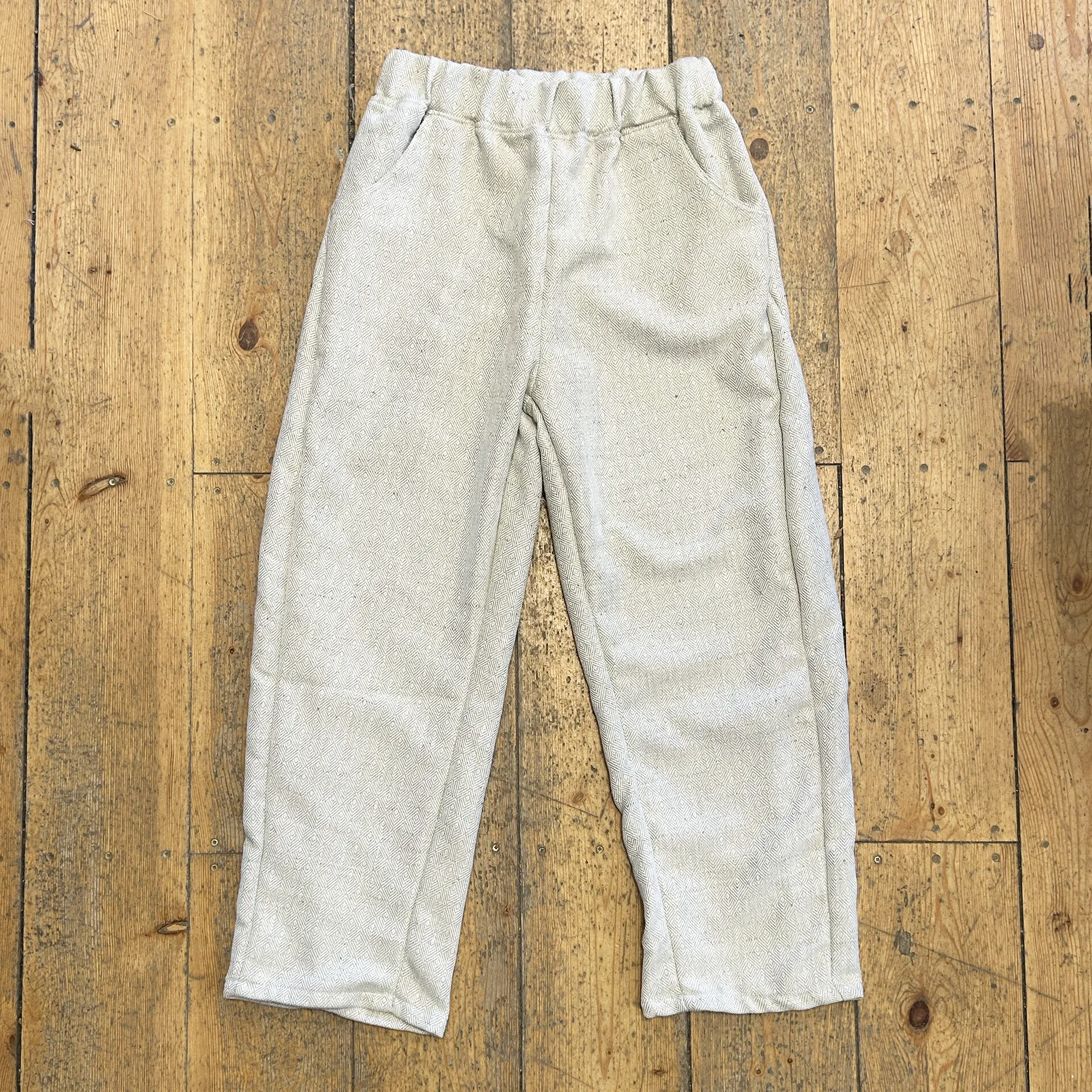 CUB Brett Pants, light grey diamond tweed