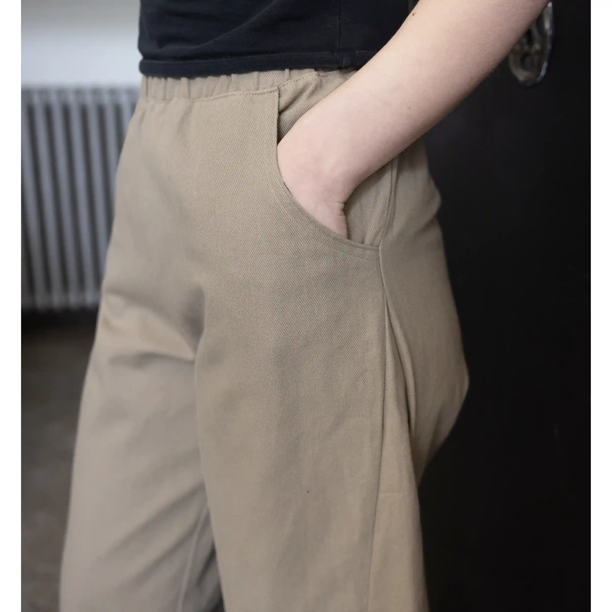 CUB Brett Pants, taupe bull denim - Image 2