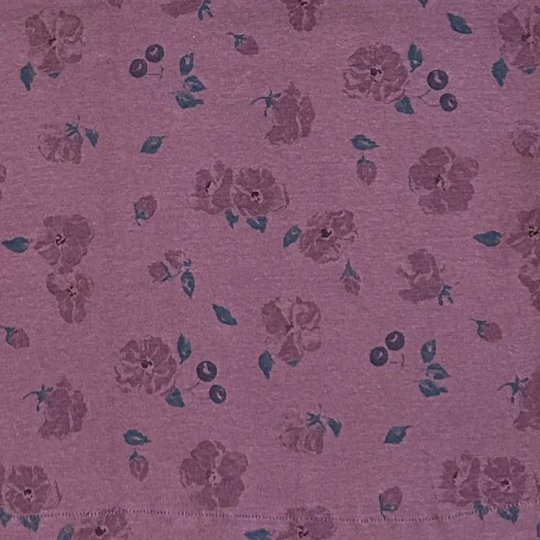 CUB Erin Tee, plum floral - Image 2
