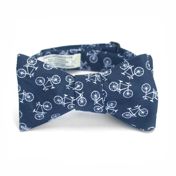 Cursor & Thread Bike bow tie - blue