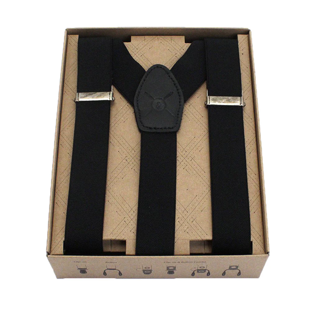 Cursor & Thread Dublin 1" Suspenders, solid black