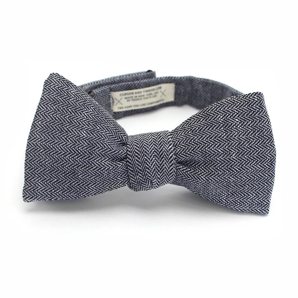 Cursor & Thread Harrison bow tie - herringbone