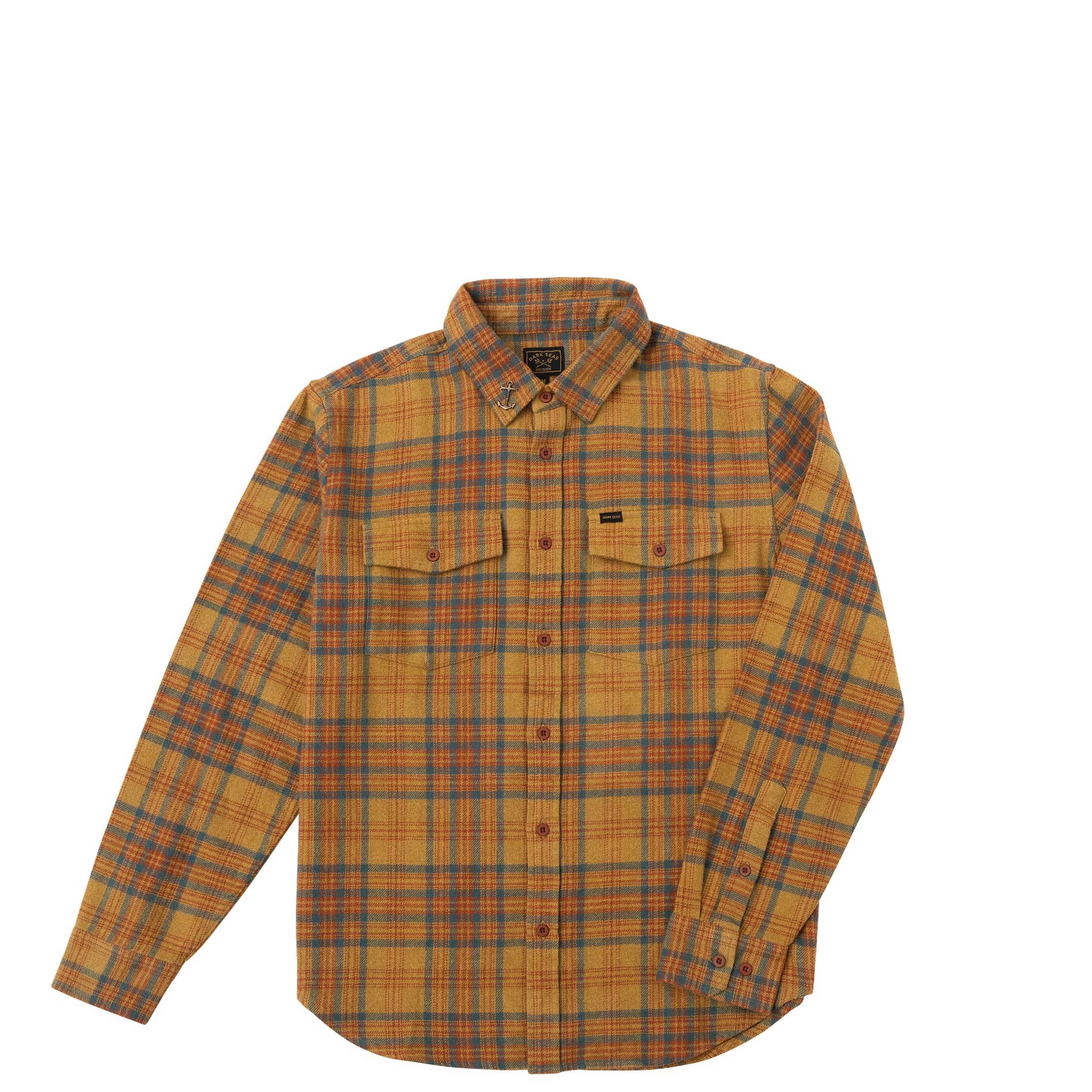 Dark Seas Zion woven, gold/rust
