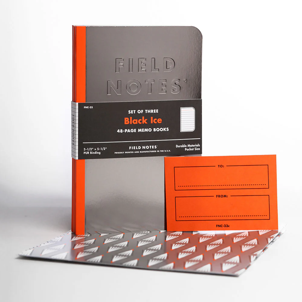 Field Notes 3-Pack Black Ice Paper - Image 2
