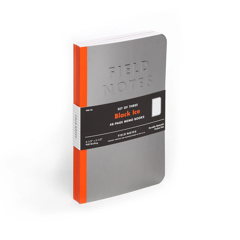 Field Notes 3-Pack Black Ice Paper - Image 3