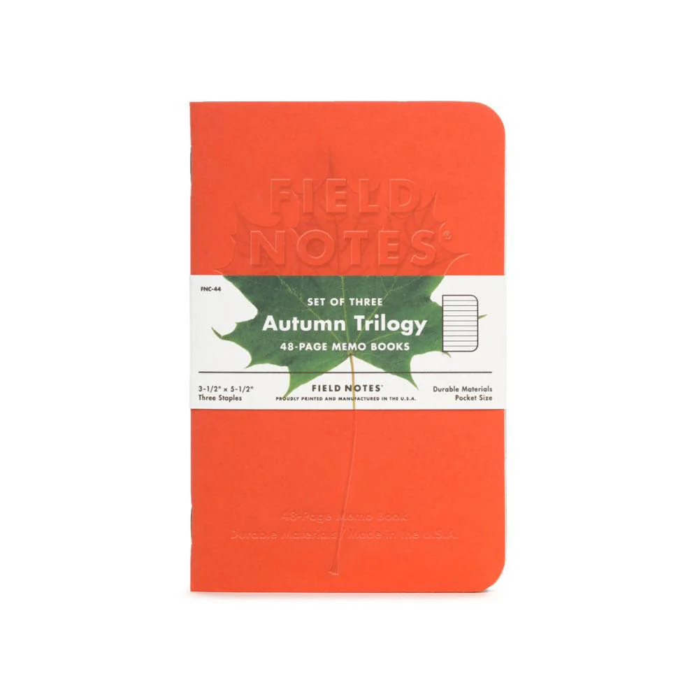 Field Notes Autumn Trilogy ruled paper (3-Pack)