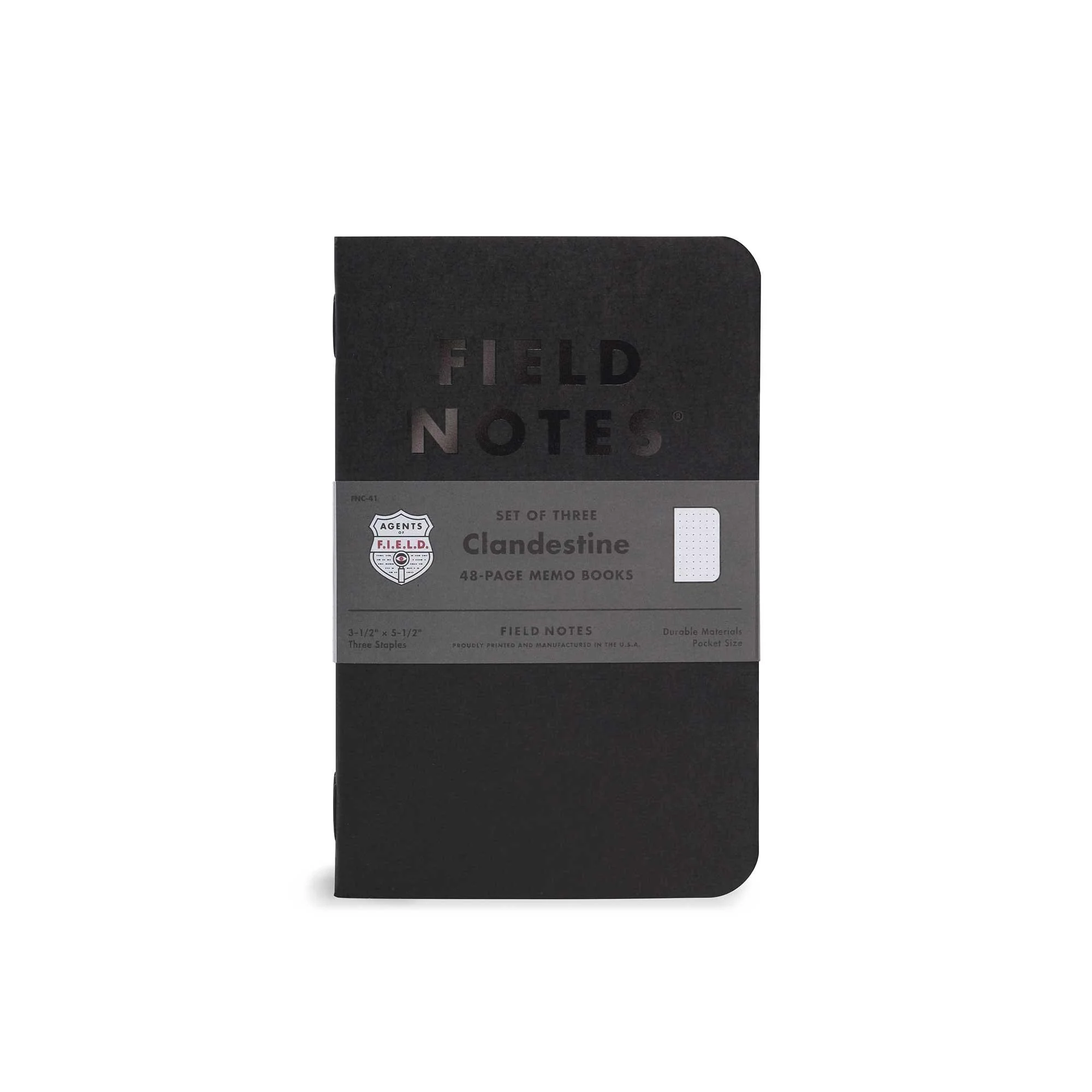 Field Notes Clandestine notebooks (3 pack)