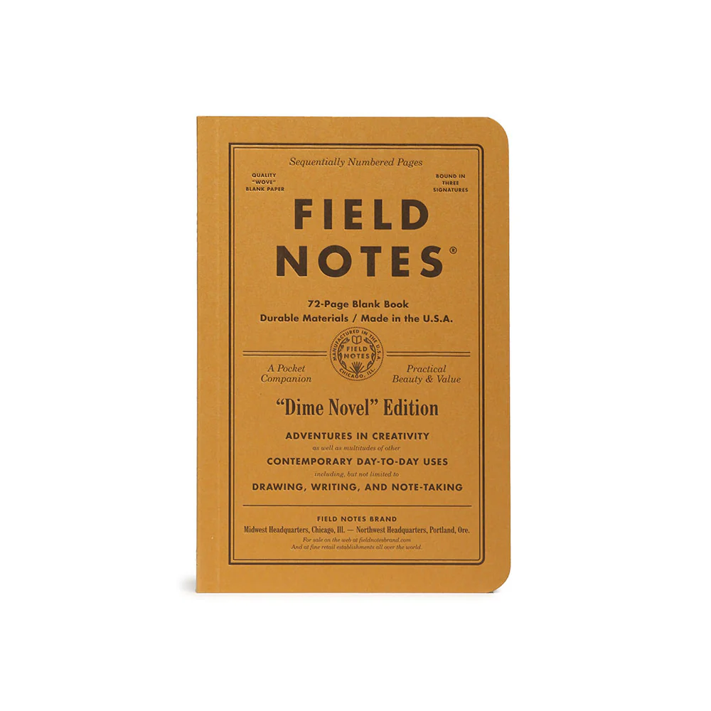 Field Notes Dime Novel Books