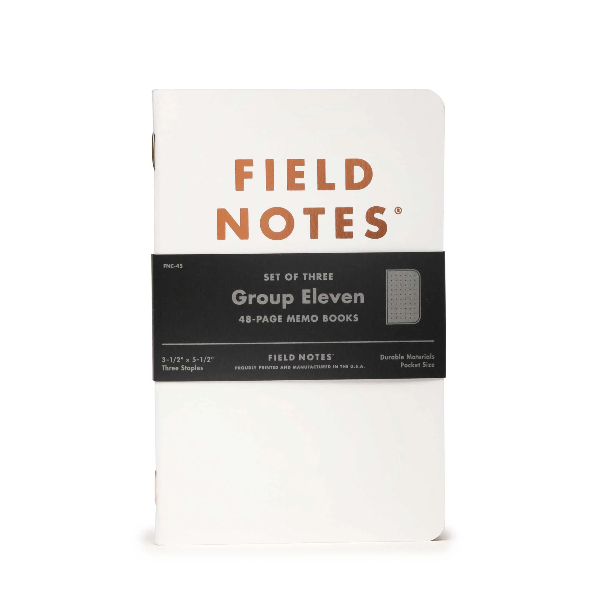 Field Notes Group Eleven (3-Pack, dot-graph paper)