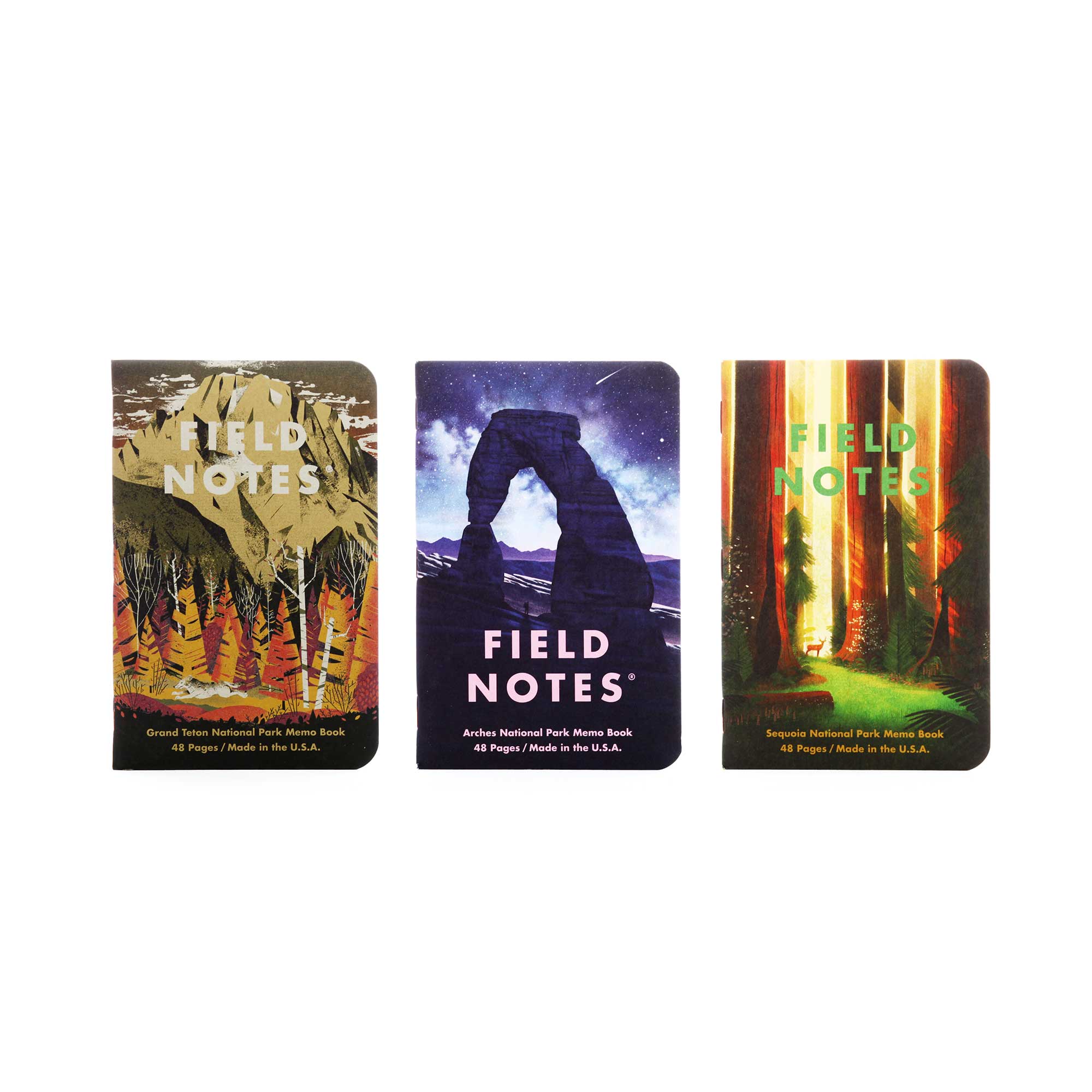 Field Notes National Parks Series D (Grand Teton, Arches, Sequoia; 3-Pack, graph) - Image 7