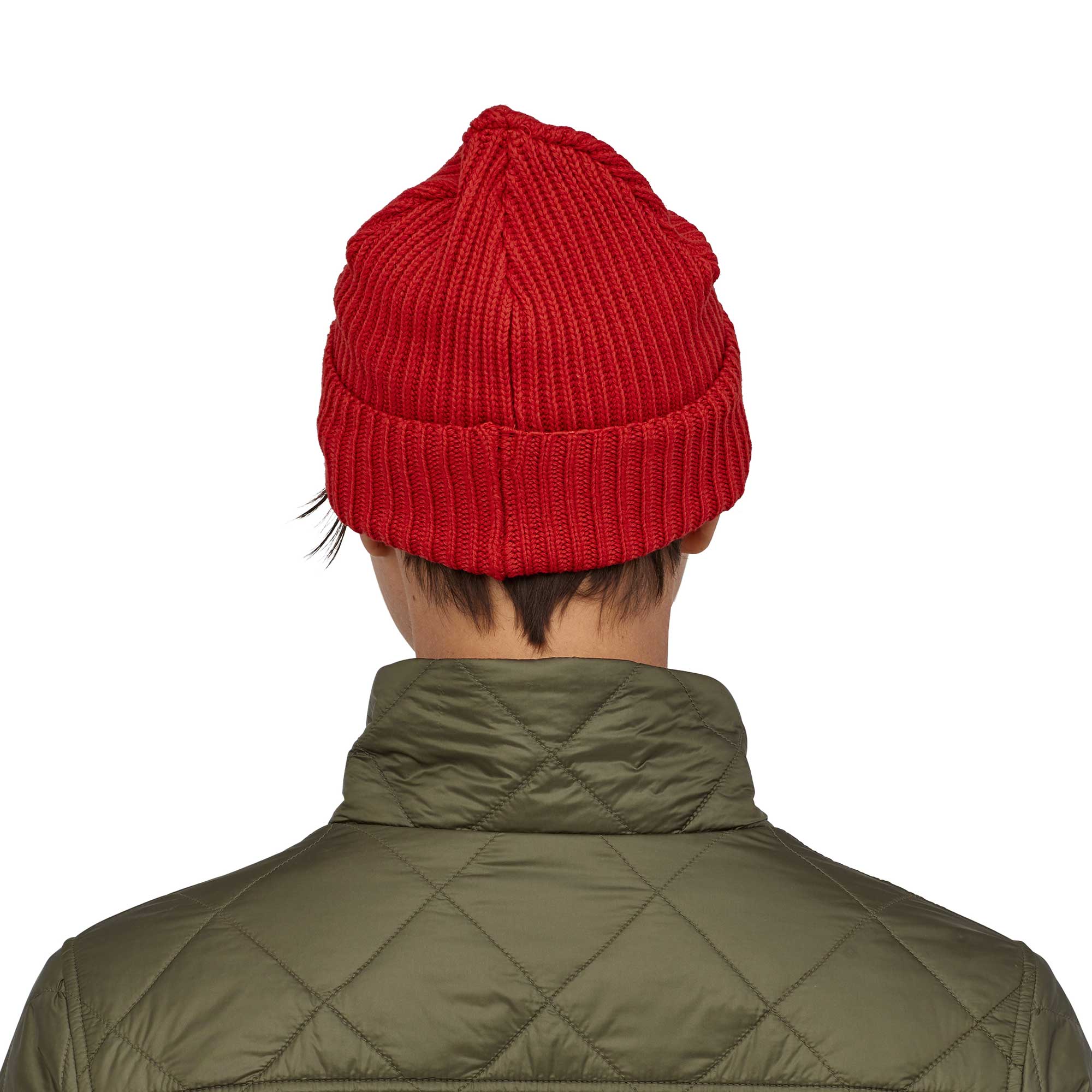 Patagonia Fishermans Rolled Beanie, hot ember - Image 2