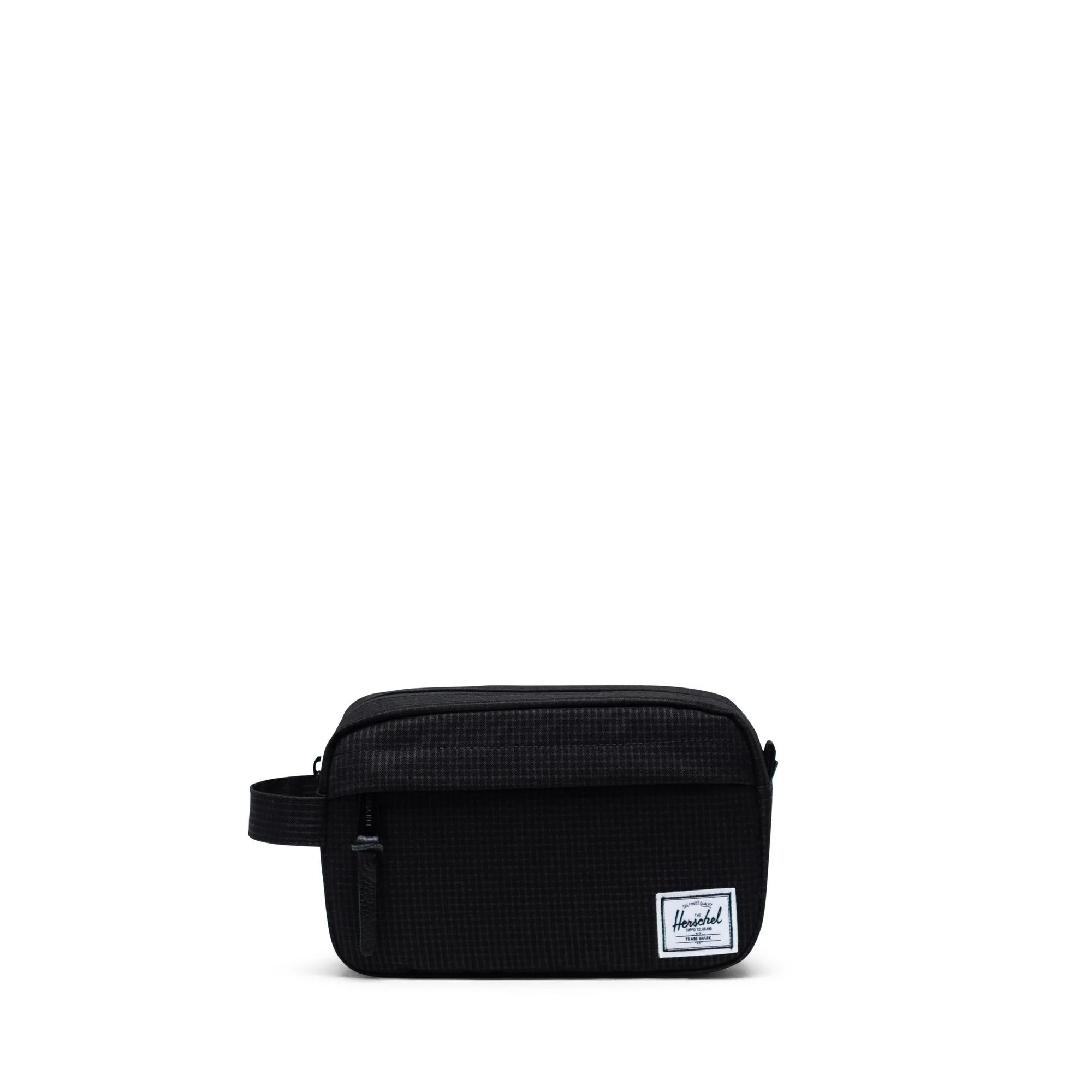 Herschel Chapter Carry On travel kit, dark grid/black