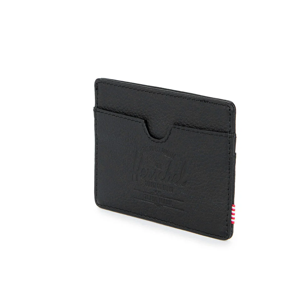 Herschel Charlie Wallet, Black Leather - Image 3