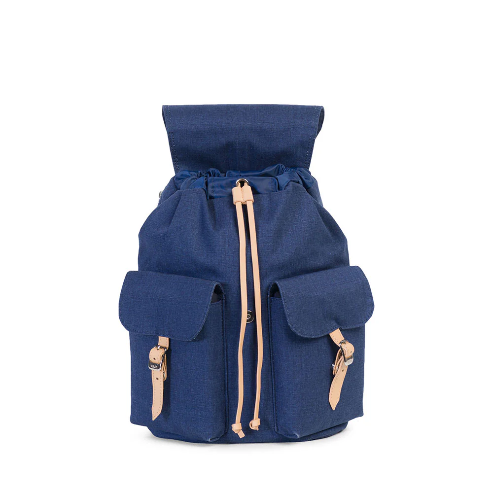Herschel Dawson Backpack - Washed Denim/Veggie Tan Leather - Image 2