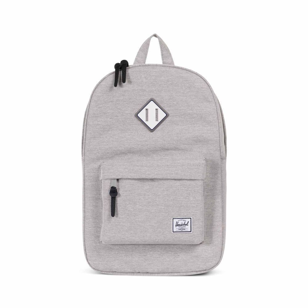 Herschel Heritage Backpack, Light Grey Crosshatch/White