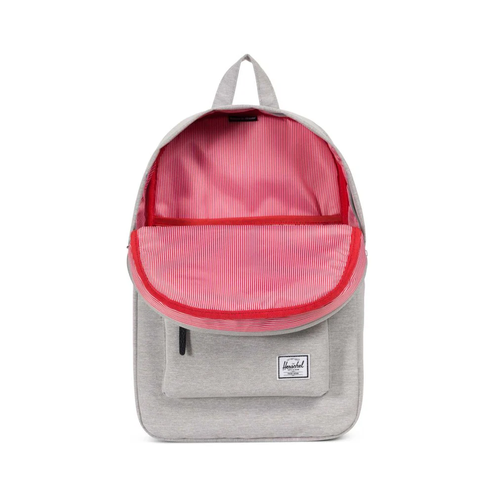 Herschel Heritage Backpack, Light Grey Crosshatch/White - Image 3