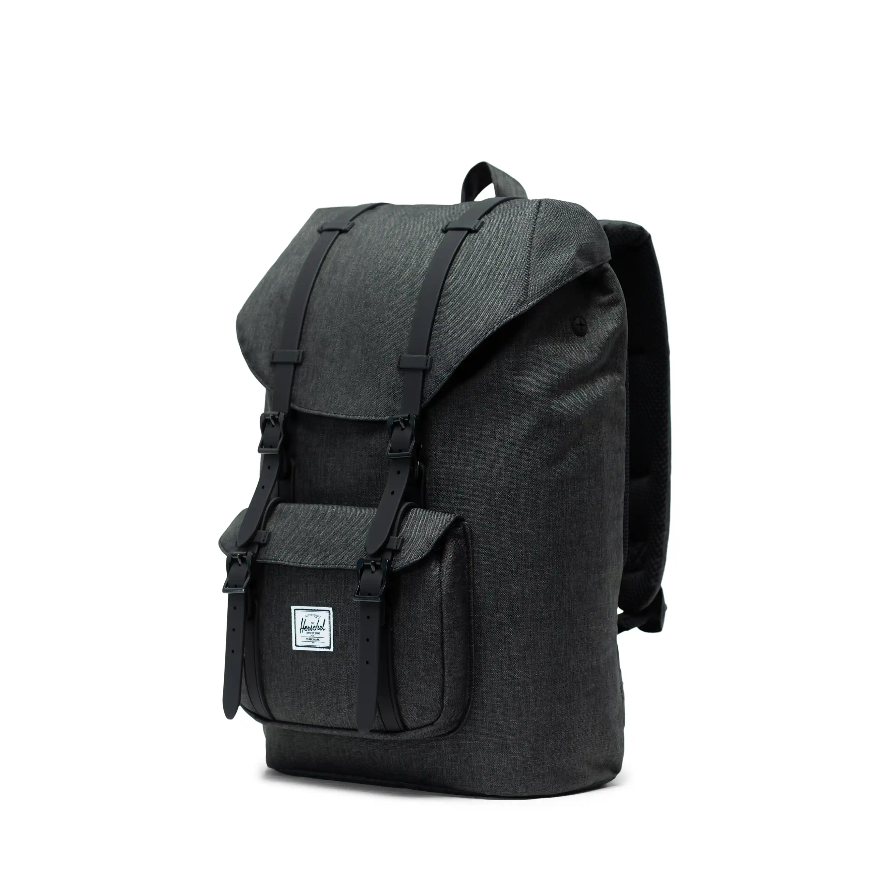 Herschel Little America Mid-Volume, black crosshatch/black - Image 3