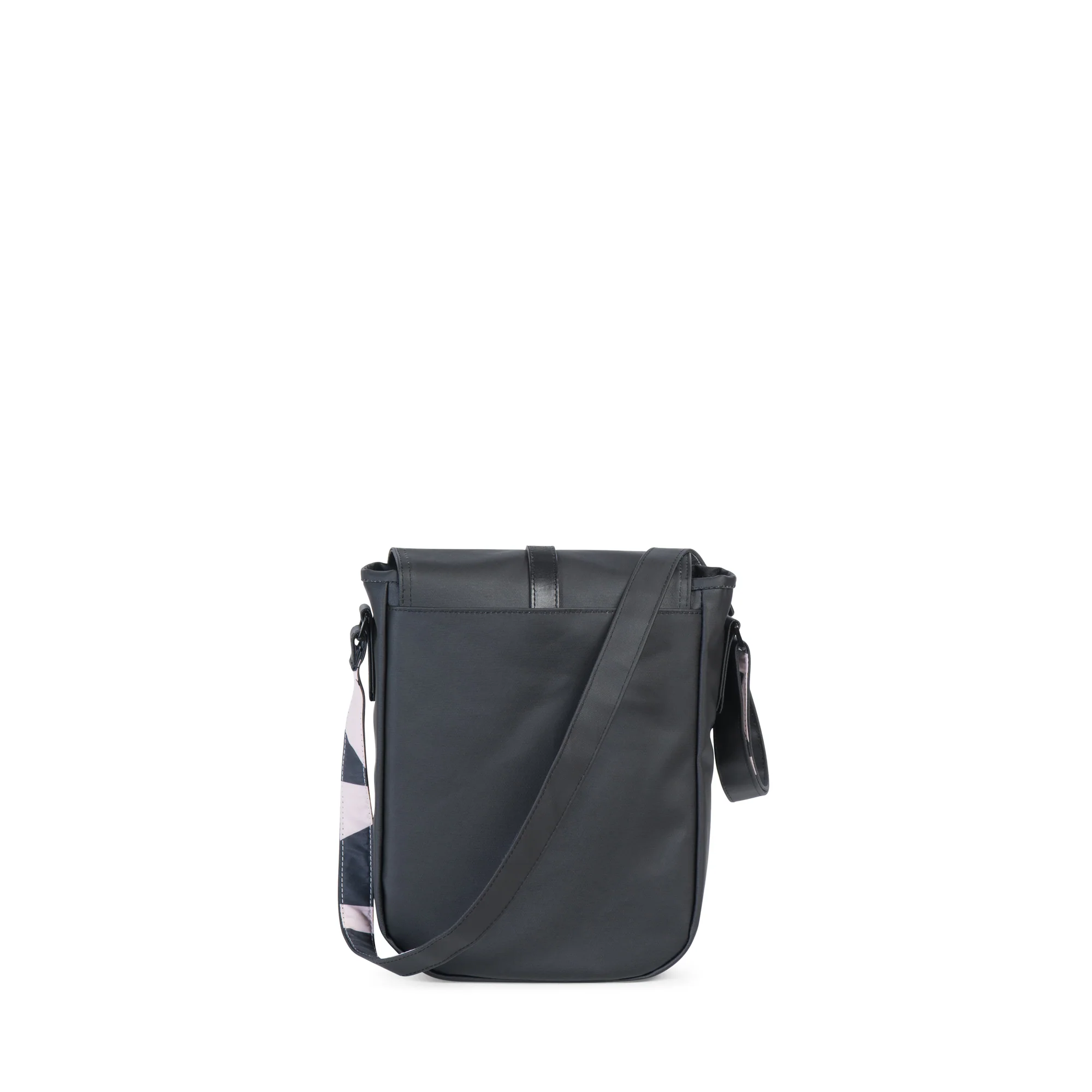 Herschel Kingsgate Crossbody Bag, Black Canvas/Leather - Image 3