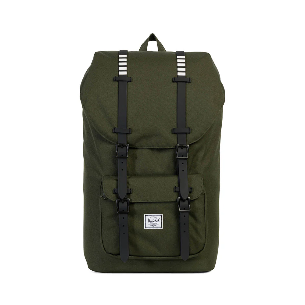Herschel Little America Backpack, 600D Poly Rubber Forest/Black