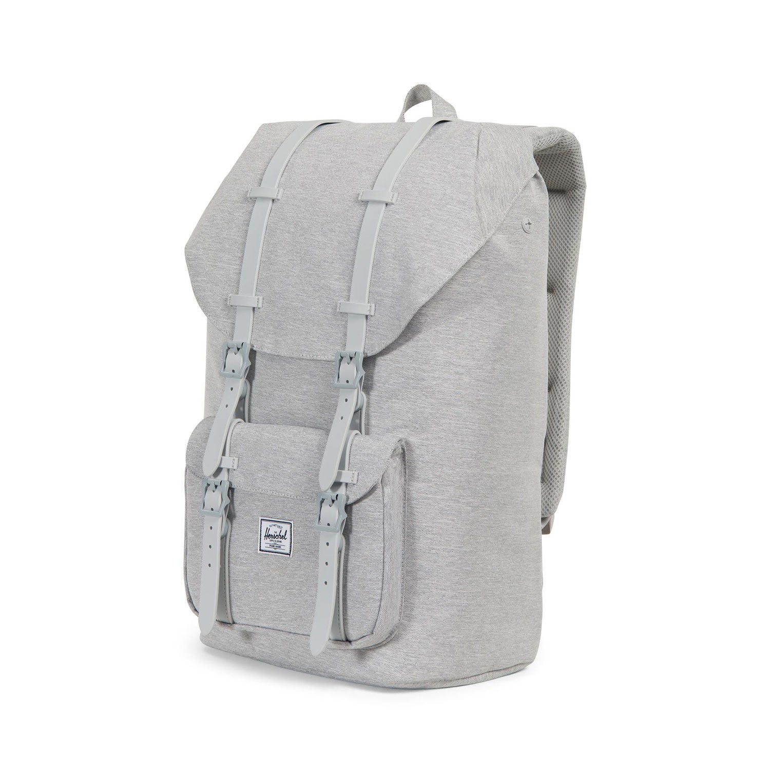 Herschel Little America Backpack, light grey crosshatch/grey - Image 3
