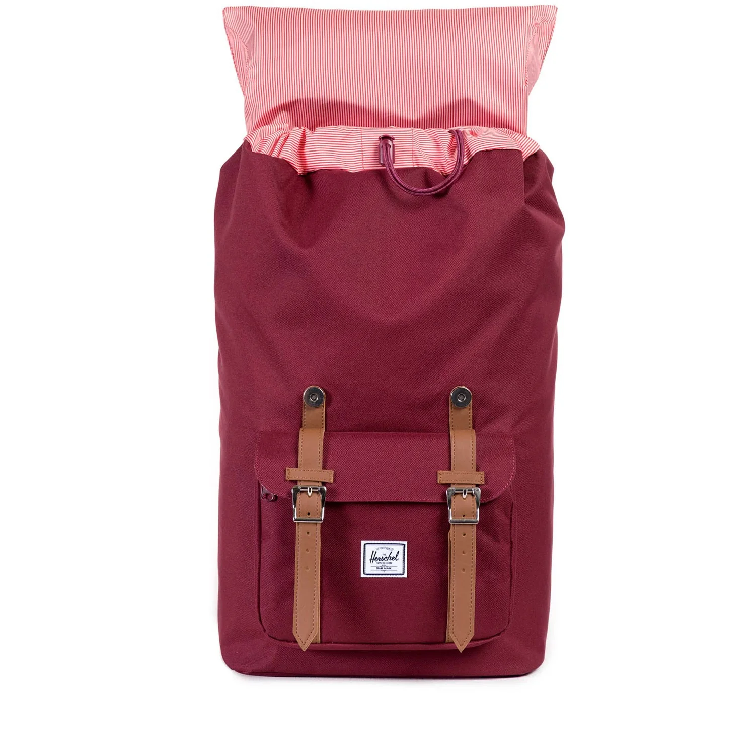 Herschel Little America Backpack, windsor wine/tan synthetic leather - Image 3