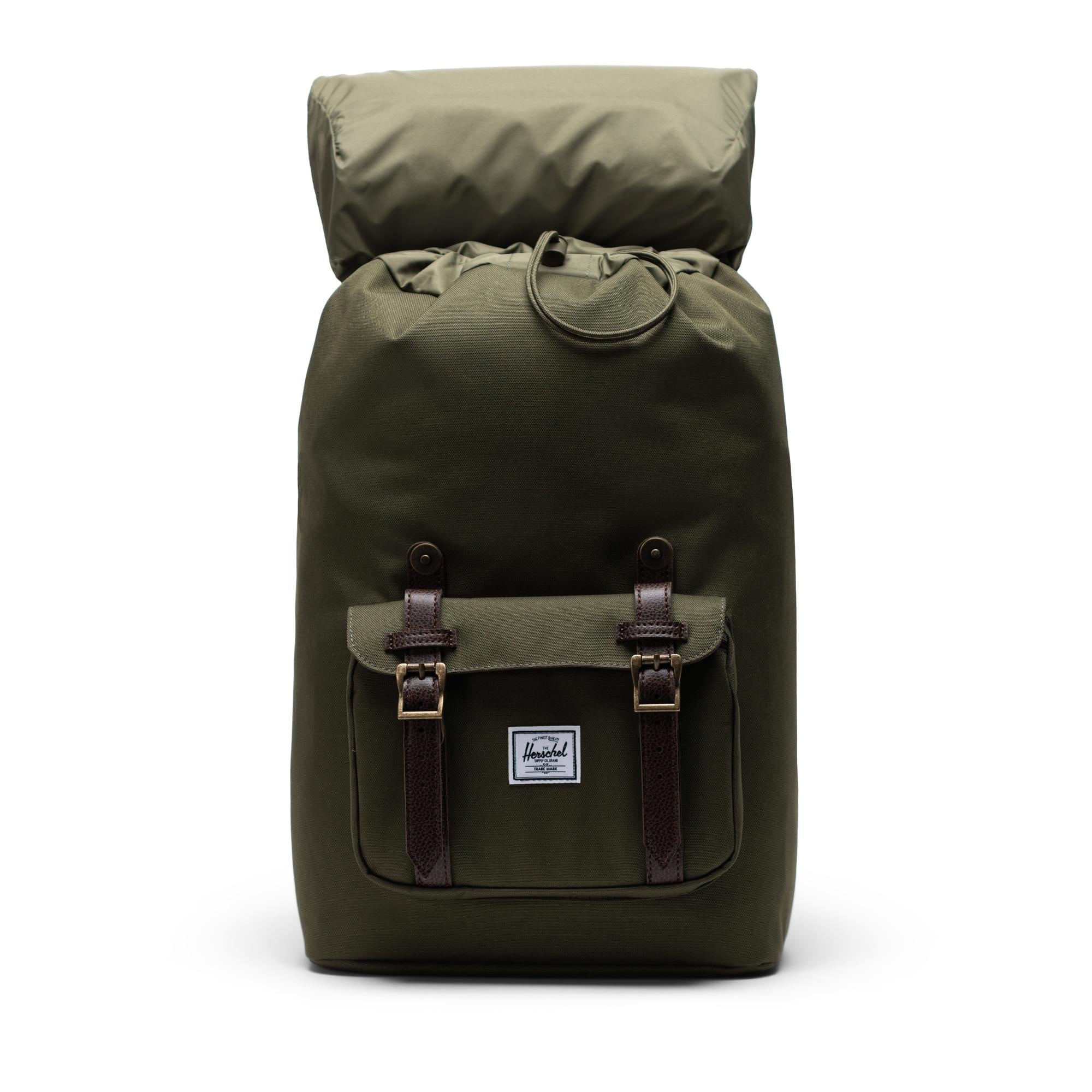 Herschel Little America Mid-volume, ivy green/chicory coffee - Image 4