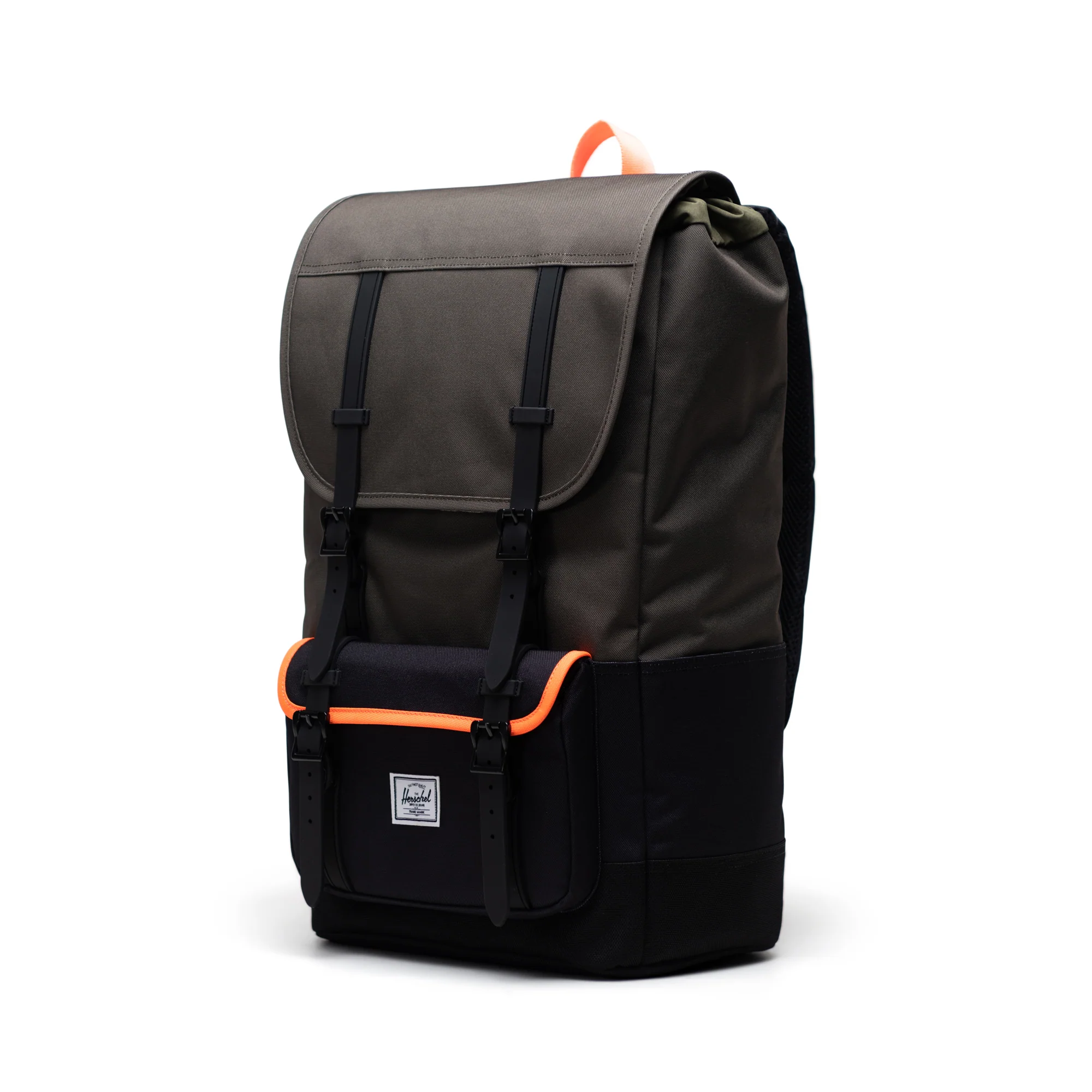 Herschel Little America Pro, ivy green/black/shocking orange - Image 3
